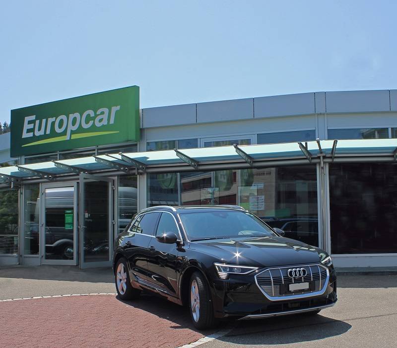 Europcar vermietet neu den Audi e-tron