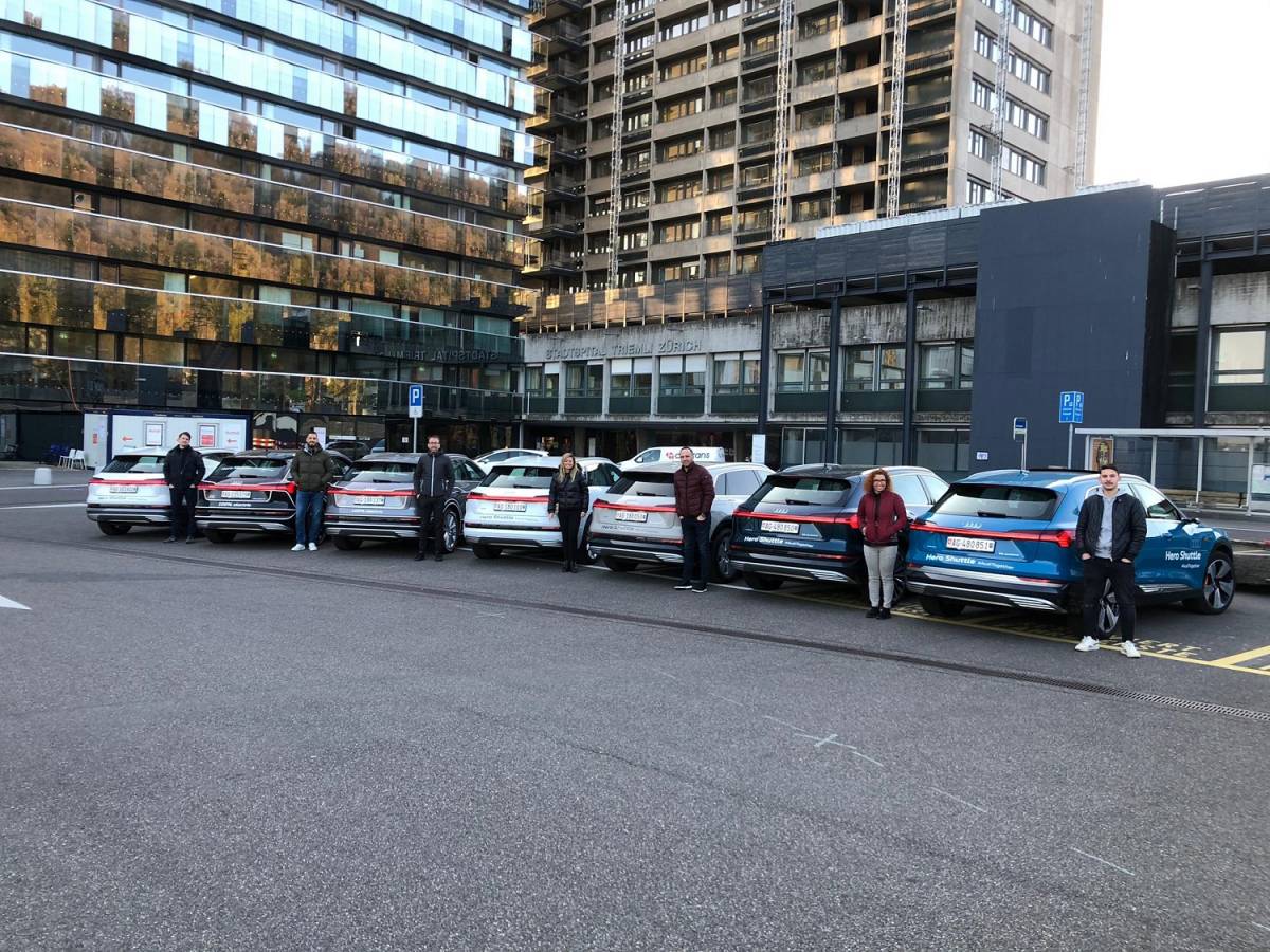 Audi Schweiz unterstützte Zürcher Spitäler mit Shuttle-Service 