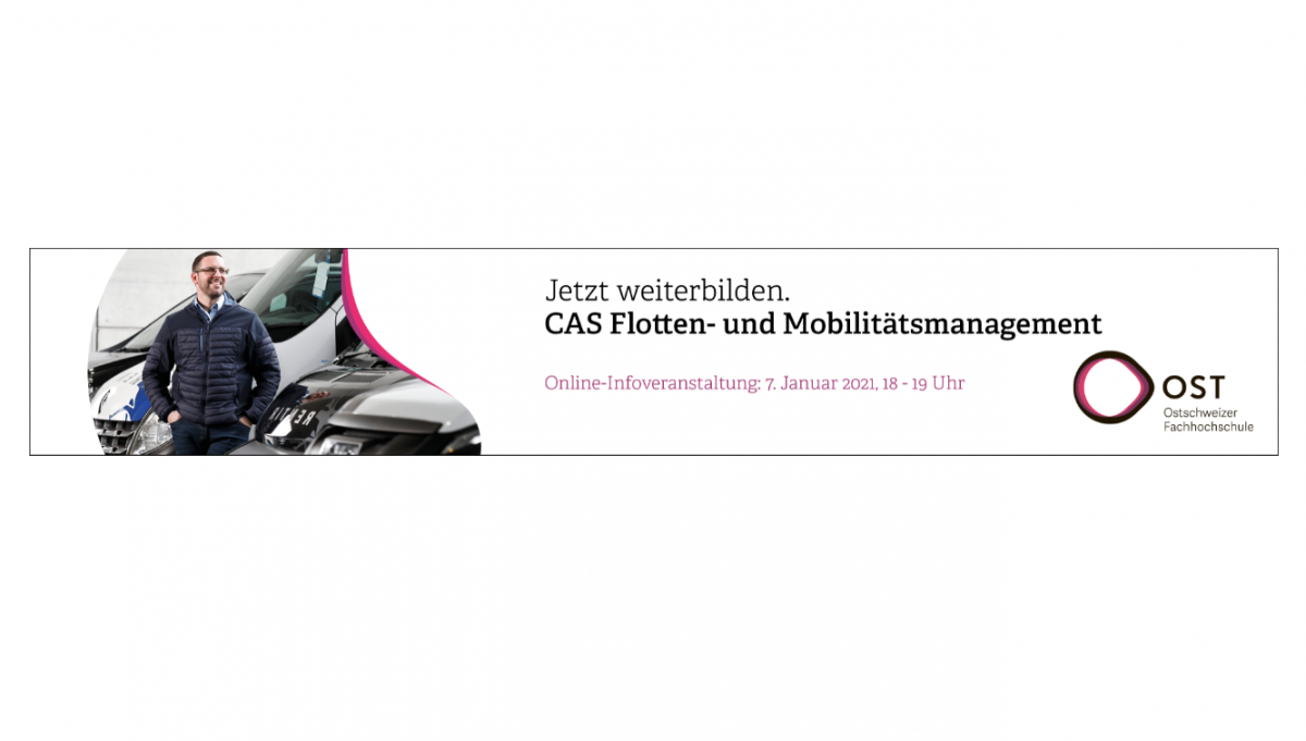 Online-Infoveranstaltung: CAS Flotten- und Mobilitätsmanagement am 7. Januar