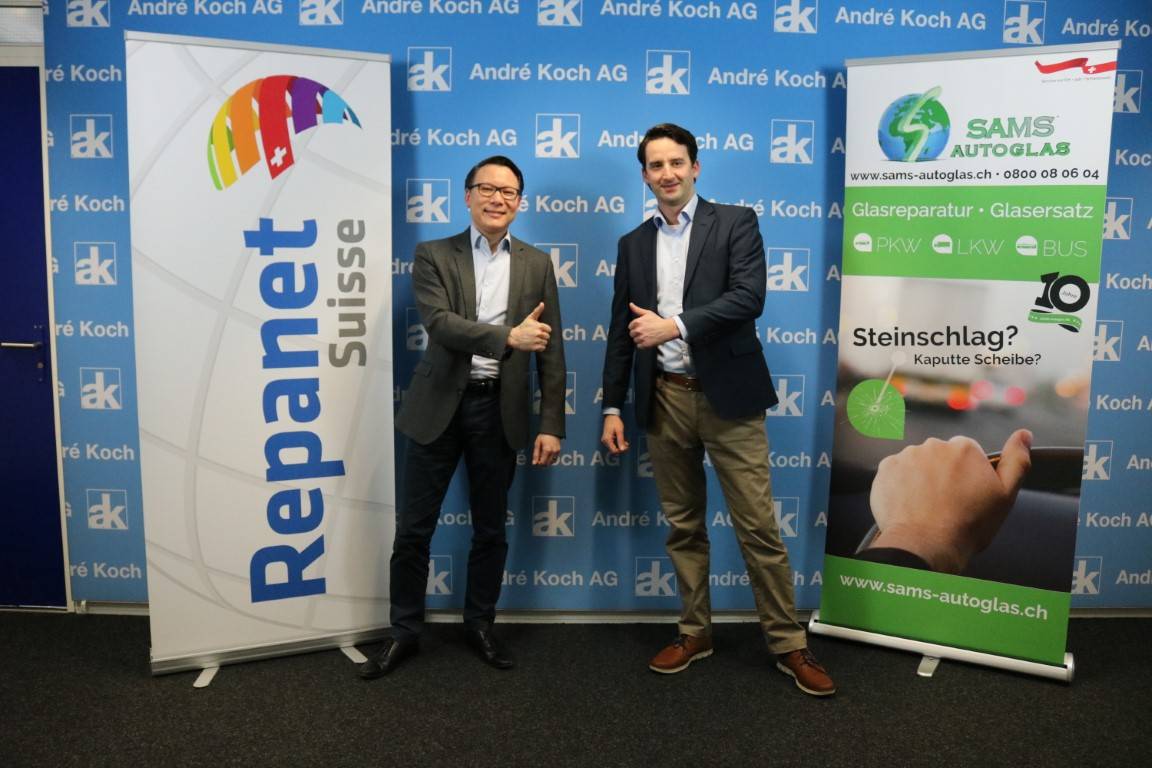André Koch AG erweitert Repanet Suisse um Scheibenreparatur-Netzwerk