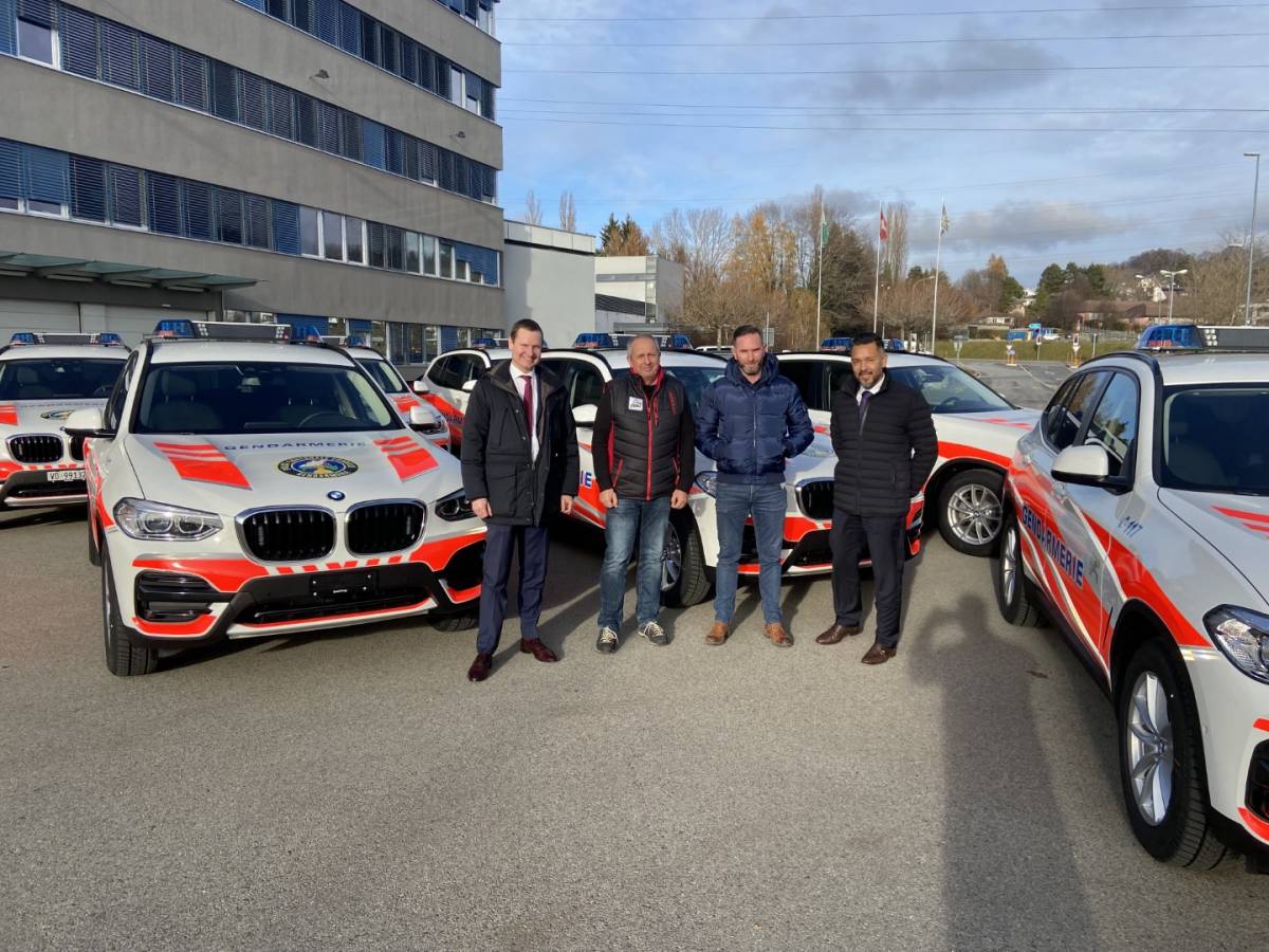 11 neue BMW X3 für die Waadtländer Kantonspolizei