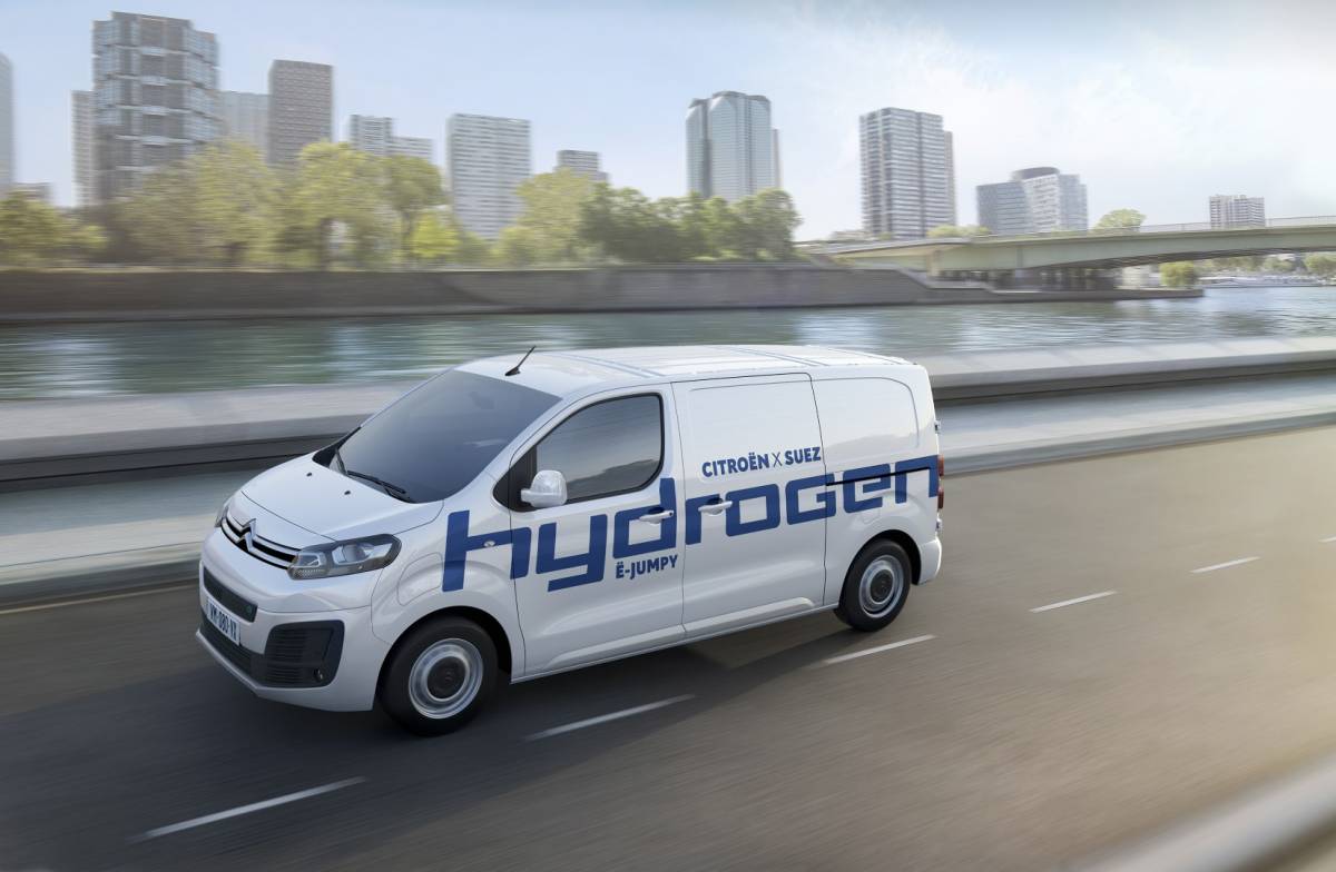 Citroën ë-Jumpy Hydrogen: Erste Flotte testet Wasserstoff-Brennstoffzellenfahrzeug
