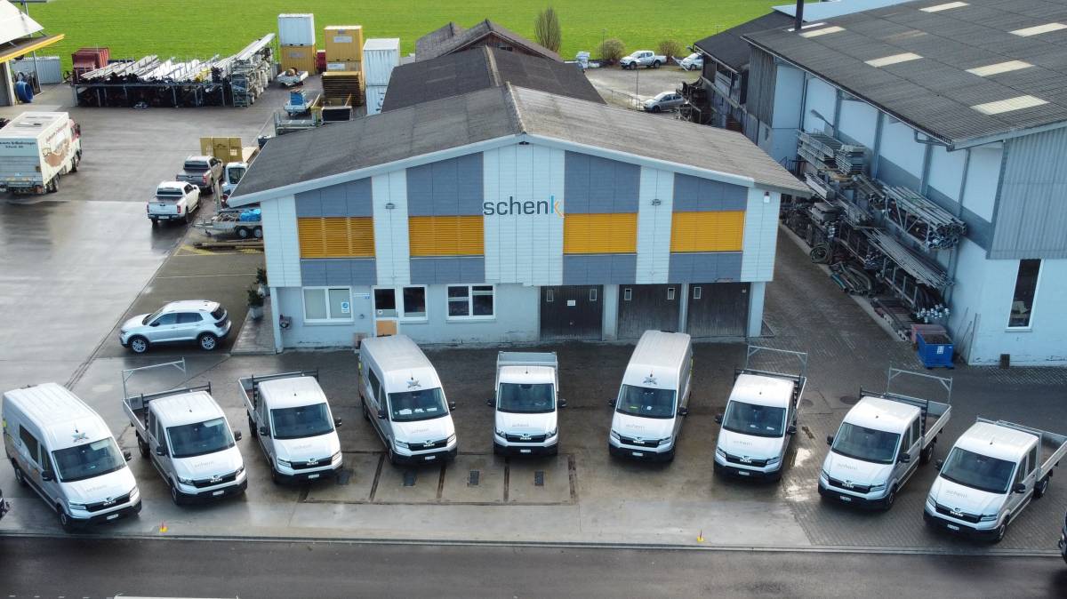 Schenk AG erweitert ihre MAN Transporter-Flotte