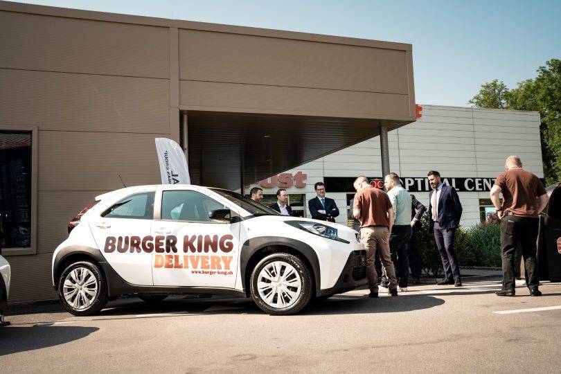 Burger King fährt auf den Toyota Aygo Cross ab