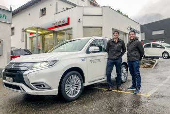 Amt für Natur und Umwelt Graubünden entscheidet sich für den Mitsubishi Outlander PHEV