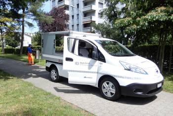 40 Nissan e-NV 200 sorgen für eine saubere Stadt Zürich
