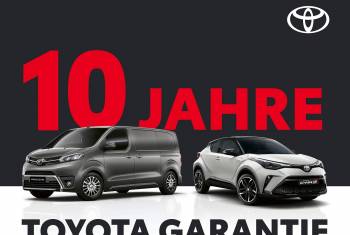 Toyota führt 10-Jahres Garantie ein