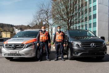 Mercedes-Benz eVito Tourer: Zwei lokal emissionsfreie Spezialisten für die Luzerner Polizei