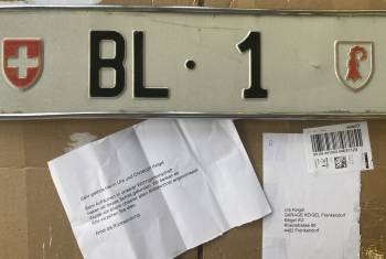 Geklautes Nummernschild „BL 1“ nach fünf Jahren wieder aufgetaucht