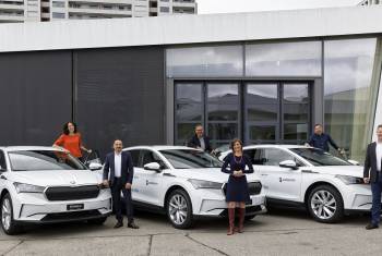 ŠKODA Schweiz elektrifiziert Swisscom-Fuhrpark