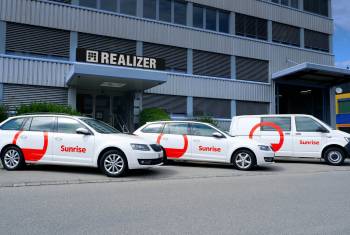 Sunrise Rebranding: Neuer Look für über 300 Flottenfahrzeuge